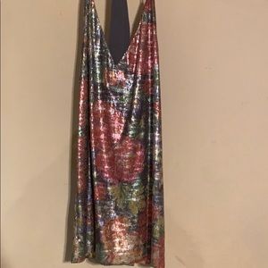 Free people shimmery mini dress